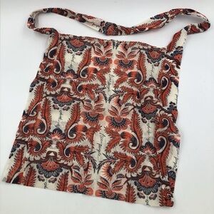 Free People Paisley Floral Tote Bag 🧡💙